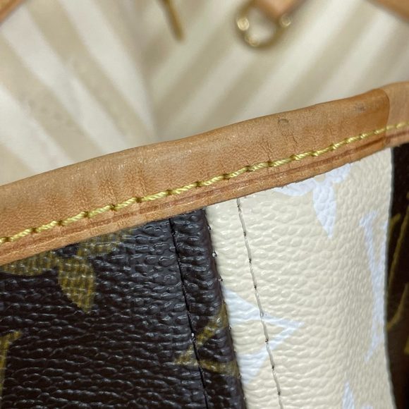Louis Vuitton Monogram Rayleur Neverfull MM Tote Bag Brown - Picture 9 of 9